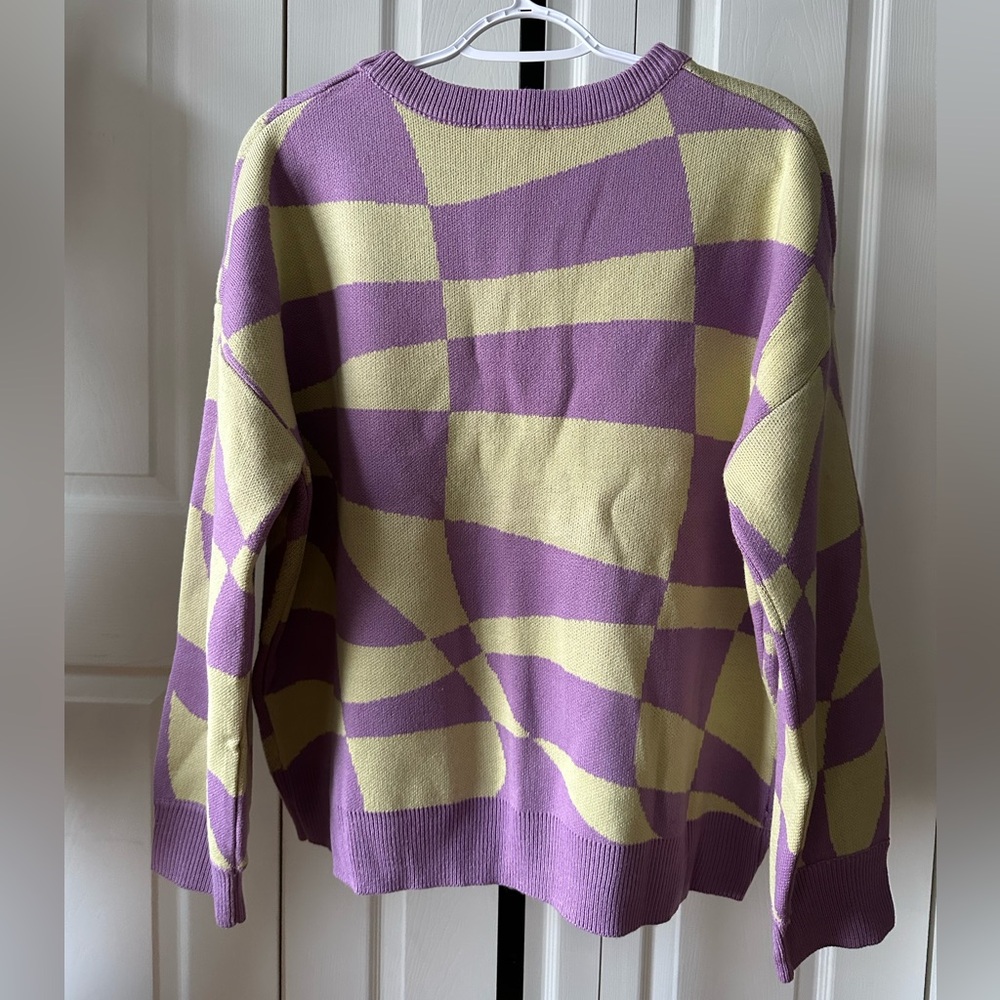 NWT Bailey Rose Checkered Smiley Face Sweater - Picture 8 of 10